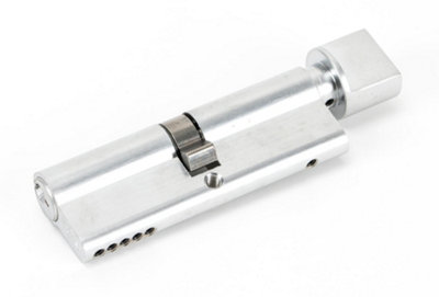 Eurospec Polished Chrome Euro Standard Turn Cylinder 90mmKa (Cyb74390Pc) from B&Q