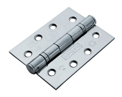 Eurospec Bright Stainless Steel Enduro Grade 13 Ball Bearing Hinge (Hin1433/13Bss) from B&Q