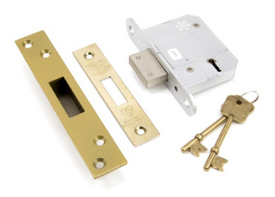Eurospec Pvd Easi T 5 Lever Bs Deadlock 64mm (Ldb5525Pvd) from B&Q