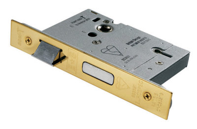 Eurospec Pvd Easi T 5 Lever Bs Sashlock 76mm (Lsb5530Pvd) from B&Q