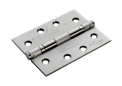 Eurospec Satin Stainless Steel Enduro Grade 13 Slim Knuckle Hinge  (Sch14325/13Sss) from B&Q