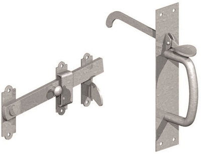 B&Q -  Galvanised Suffolk Gate Latch
