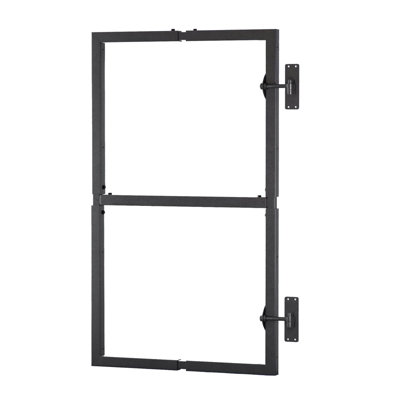  - Adjustable Steel Gate Frame Kit Black Adjustable Height And Width