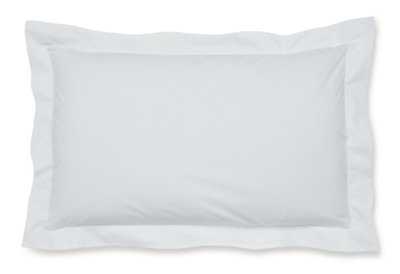 Catherine Lansfield Easy Iron Percale Oxford 50X75Cm + Border Pack Of 2 Pillow Cases With Envelope Closure White from B&Q