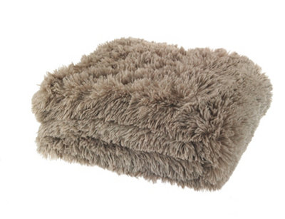 Catherine Lansfield Unisex Natural Extra Large Cuddly Faux Fur Family Size 245X280cm Large Blanket Throw In | Size: 150 Cm X 200 Cm - Image 8