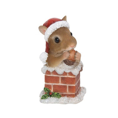 Vivid Arts Dormouse In Xmas Chimney Christmas Ornament from B&Q