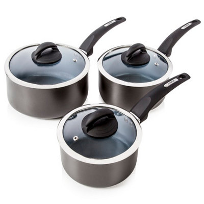 Tower T80302 3Pce Saucepan Set 16/18/20Cm from B&Q