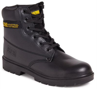 Apache Ap300 Safety Work Boots Black (Sizes 3-14) from B&Q