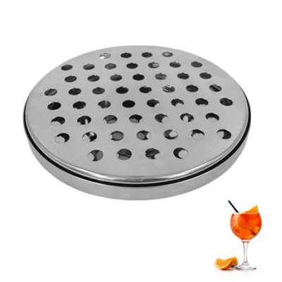 Chabrias Ltd Premium Round Stainless Steel Drip Tray 14.1Cm Durable Bar Spirit Measure Drainer For PubsHome Bars & Kitchens from B&Q