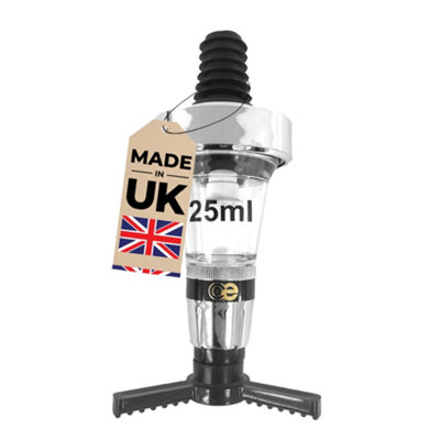 Chabrias Ltd Single 25Ml Chrome Optic Measure For Spirits Ce Government Stamped Uk Made from B&Q
