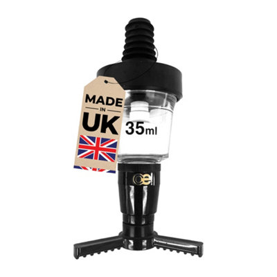 Chabrias Ltd Single 35Ml Black Optic Measure For Spirits Ce Government Stamped Uk Made from B&Q