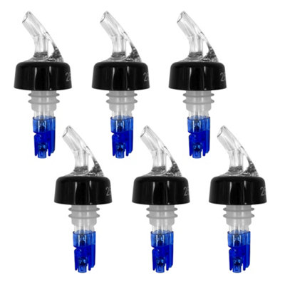 Chabrias Ltd 6 Pack 25Ml Clear Spirit Measure Bottle Pourers Uk Made Quick Shot Dispensers For Home BarNot Government Stamped from B&Q
