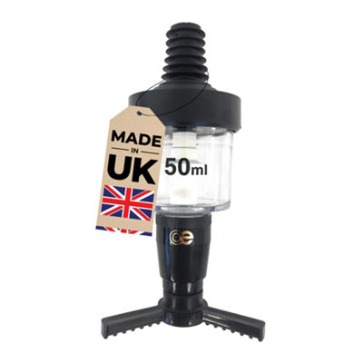 Chabrias Ltd Single 50Ml Black Optic Measure For Spirits Ce Government Stamped Uk Made from B&Q