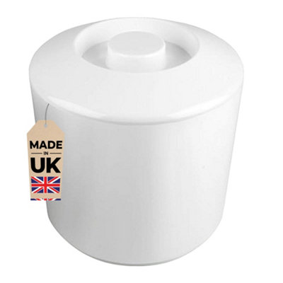Chabrias Ltd 4 Litre White  Round Plastic Ice Bucket With Lid Double Walled Insulation from B&Q
