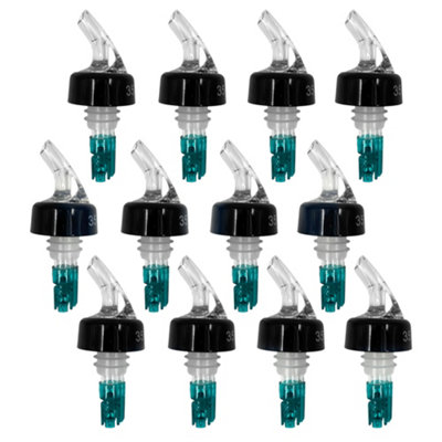 Chabrias Ltd 12 Pack 35Ml Clear Spirit Measure Bottle Pourers Uk Made Quick Shot Dispensers For Home BarNot Government Stamped from B&Q