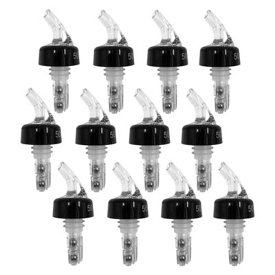 Chabrias Ltd 12 Pack 50Ml Clear Spirit Measure Bottle Pourers Uk Made Quick Shot Dispensers For Home Bar. Not Government Stamped from B&Q