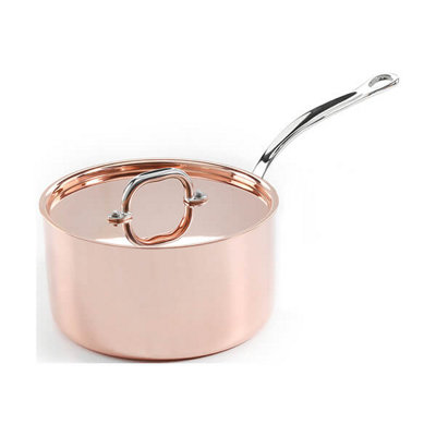 Samuel Groves Copper Induction Saucepan With Lid 20Cm