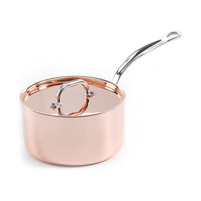 Samuel Groves Copper Induction 18Cm Saucepan With Lid from B&Q