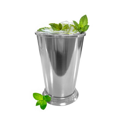 Chabrias Ltd Julep Vintage Style Party Gin Cocktail Cup Stainless Steel Tumbler 14Oz / 400Ml Metal Cup from B&Q