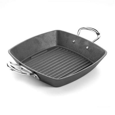 Samuel Groves Britannia Cast Iron 26Cm Double Handle Square Grill from B&Q