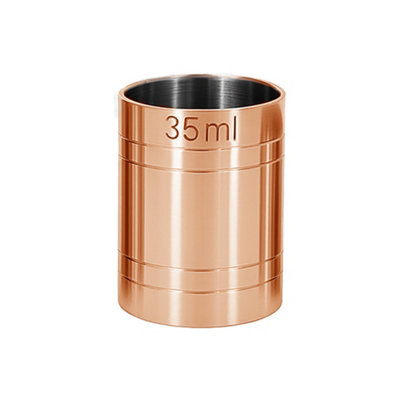 Chabrias Ltd 35Ml Premium Stainless Steel Copper Thimble Measure BarwareCocktail & Wine MeasureGovernment Stamped from B&Q