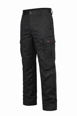 B&Q -  Workwear Vector Black Cargo Trousers