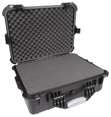 Duratool Waterproof Travel Flight Hard Carry Case Foam Tool Camera Storage Box Protective Black 390mm X 515mm X 185mm from B&Q