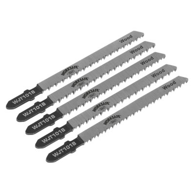Sealey Jigsaw Blade For Wood & Plastics 75Mm 10 Tpi - Pack Of 5 Pieces Wjt101b