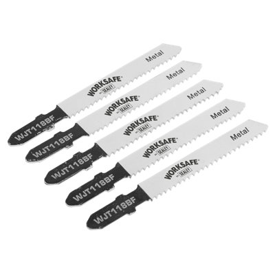 Sealey Jigsaw Blade Metal 55Mm 12 Tpi Wavy Set Teeth - Pack Of 5 Pieces Wjt118bf