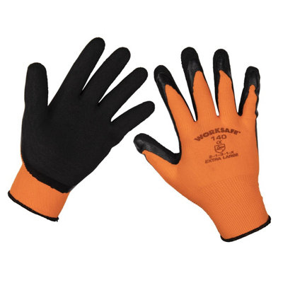 B&Q Sealey Foam Latex Gloves ) - Pack Of 12 Pairs 12 Large