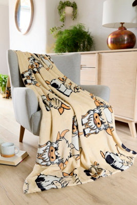 Highland Cow Fleece Throw 130 X 180Cm