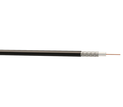 Time Rg6 Copper Coaxial Cable, 50M Black