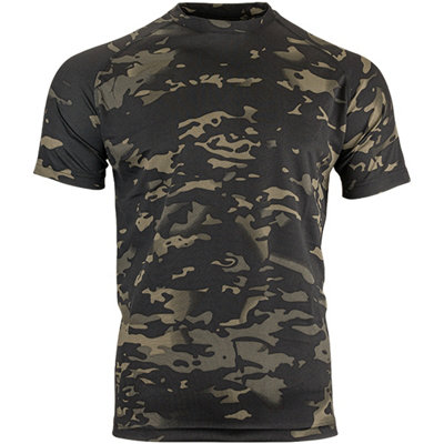 B&Q -  Mesh-Tech T-Shirt V-Cam Black Size Medium