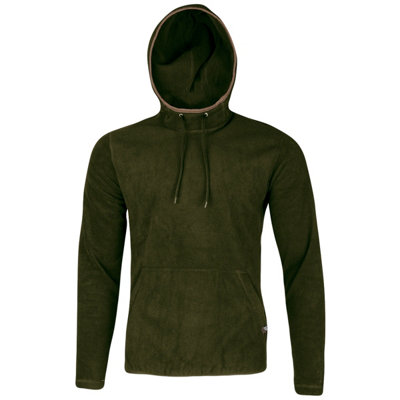 Jack Pyke Dark Country Fleece Hoodie Olive Medium
