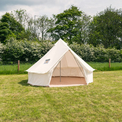 Canvas Tent Shop 5M Kokoon Deluxe Xl Bell Tent With Chimney Fitting100% Cotton Canvas from B&Q