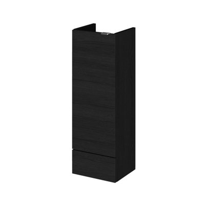 B&Q -  Fusion Floor Standing 1 Door Compact Base UnitSoft CloseCharcoal Black300X255X864mm
