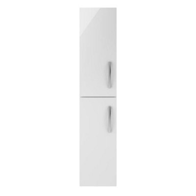 B&Q -  300mm Tall Unit (2 Door), Athena 2 Door Wall Hung Tall Storage Unit 300mm Wide