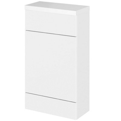 Hudson Reed Fusion 505mm Back-To-Wall Wc Unit & TopGloss WhiteSlimline from B&Q