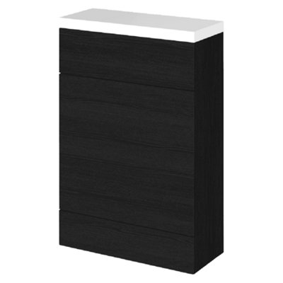 Hudson Reed Fusion 600mm Back To Wall Wc Unit With TopCharcoal Black Matt from B&Q
