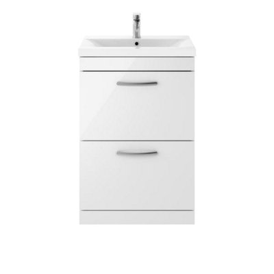 B&Q -  600 Fs 2-Drawer Vanity & Basin 1