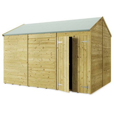 StoreMore Store More Tongue And Groove Apex Shed - 12X8 Windowless