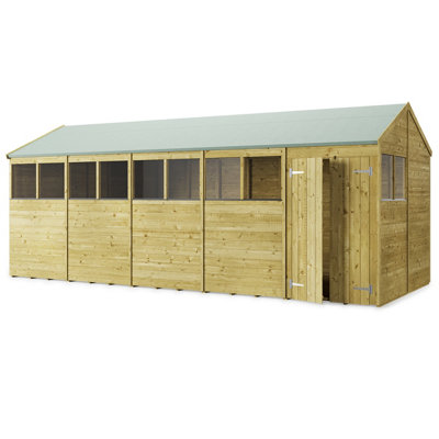 StoreMore Store More Tongue And Groove Apex Shed - 20X8 Windowed