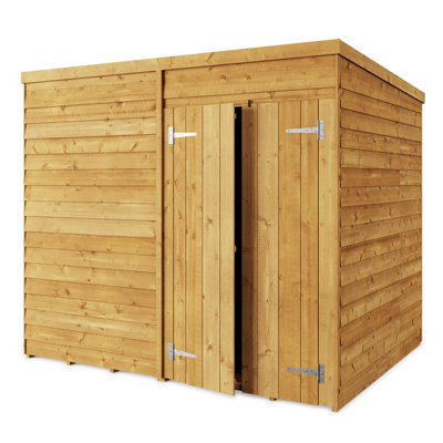 StoreMore Store More Overlap Pent Shed - 8X6 Windowless