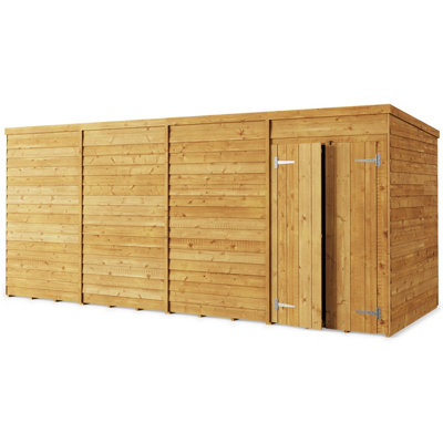 StoreMore Store More Overlap Pent Shed - 16X6 Windowless