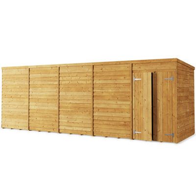 StoreMore Store More Overlap Pent Shed - 20X6 Windowless