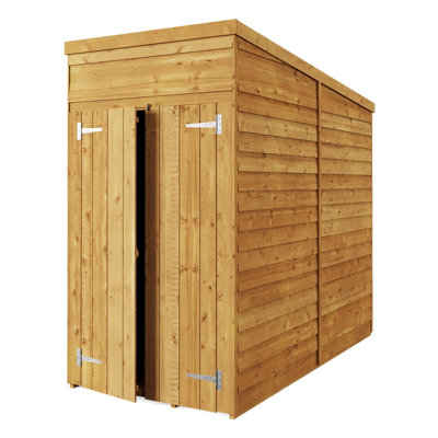 StoreMore Store More Overlap Pent Shed - 4X8 Windowless