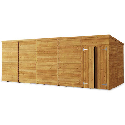 StoreMore Store More Overlap Pent Shed - 20X8 Windowless