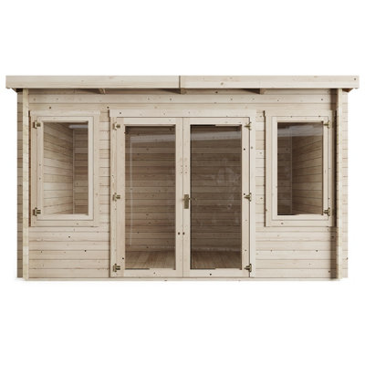 StoreMore Store More Ashley Pent Log Cabin Garden Room - 4.0M X 3.0M