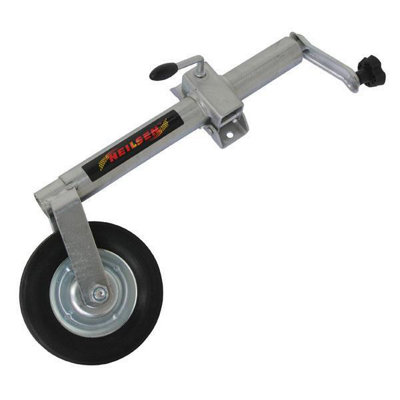 48mm Jockey Wheel Telescopic Wind Up Trailer Caravan Heavy Duty 160Kg Ct2312 from B&Q