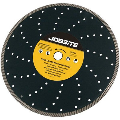350mm 14In Turbo Diamond Disc Trade Master Cutting Disc (Neilsen Jobsite Ct2928) from B&Q